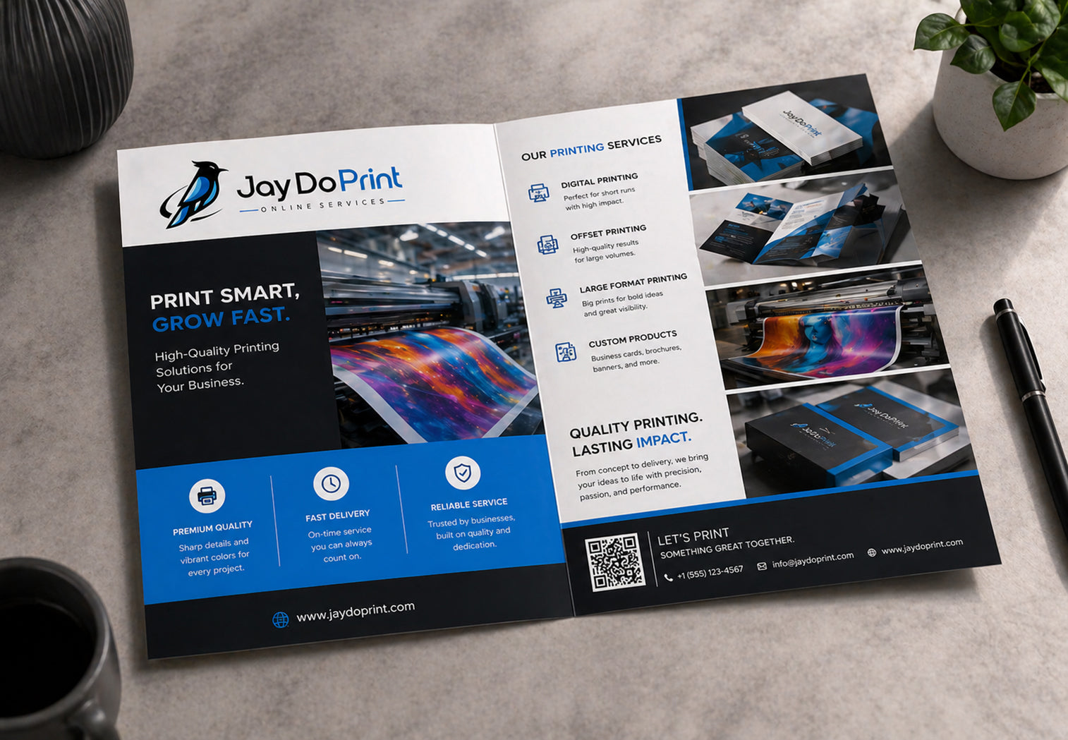 flyer half fold